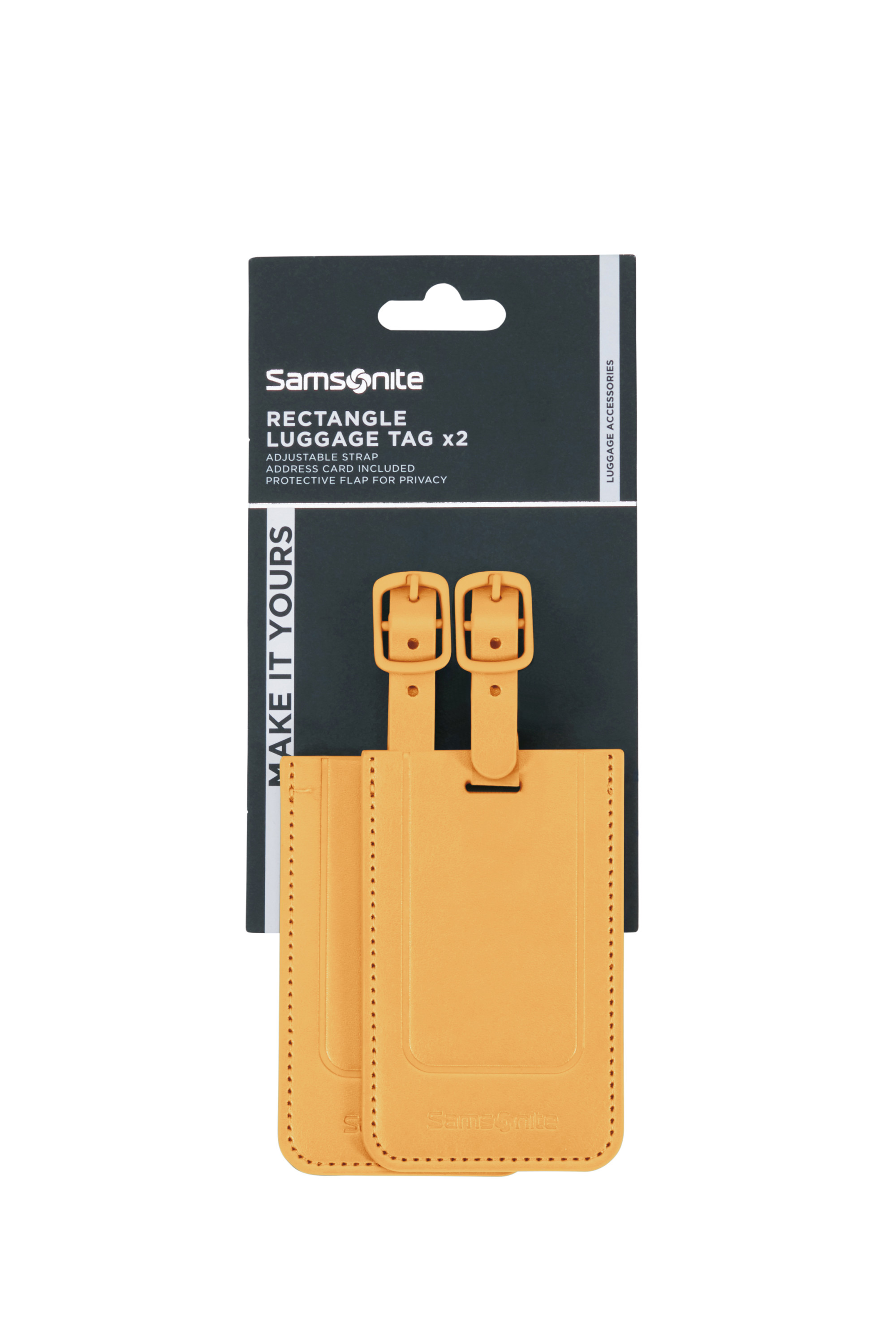 Samsonite Bagagelabel TA Revolution Yellow 2 stuks Samsonite Bagagelabel TA Revolution Yellow 2 stuks