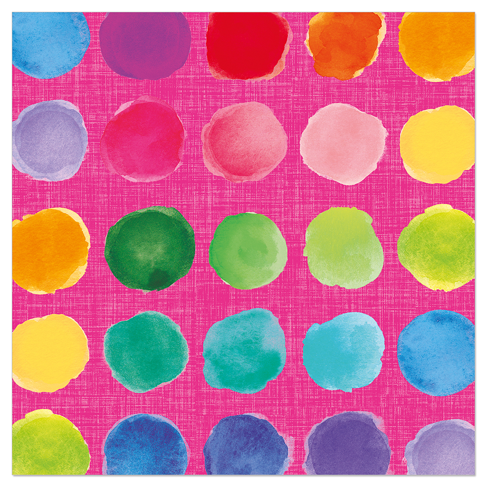 Artebene Servetten 33x33 cm Dots Multicolor