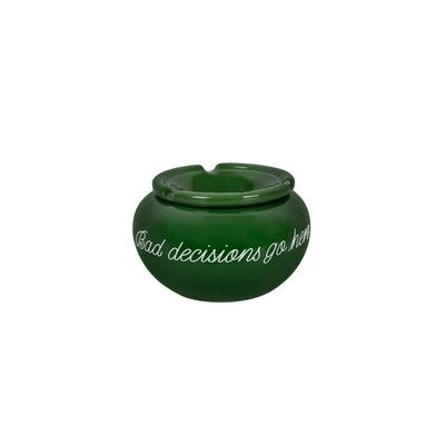 Fisura Asbak Bad Decisions Go Here 13.5x17 cm - met Deksel - Keramiek