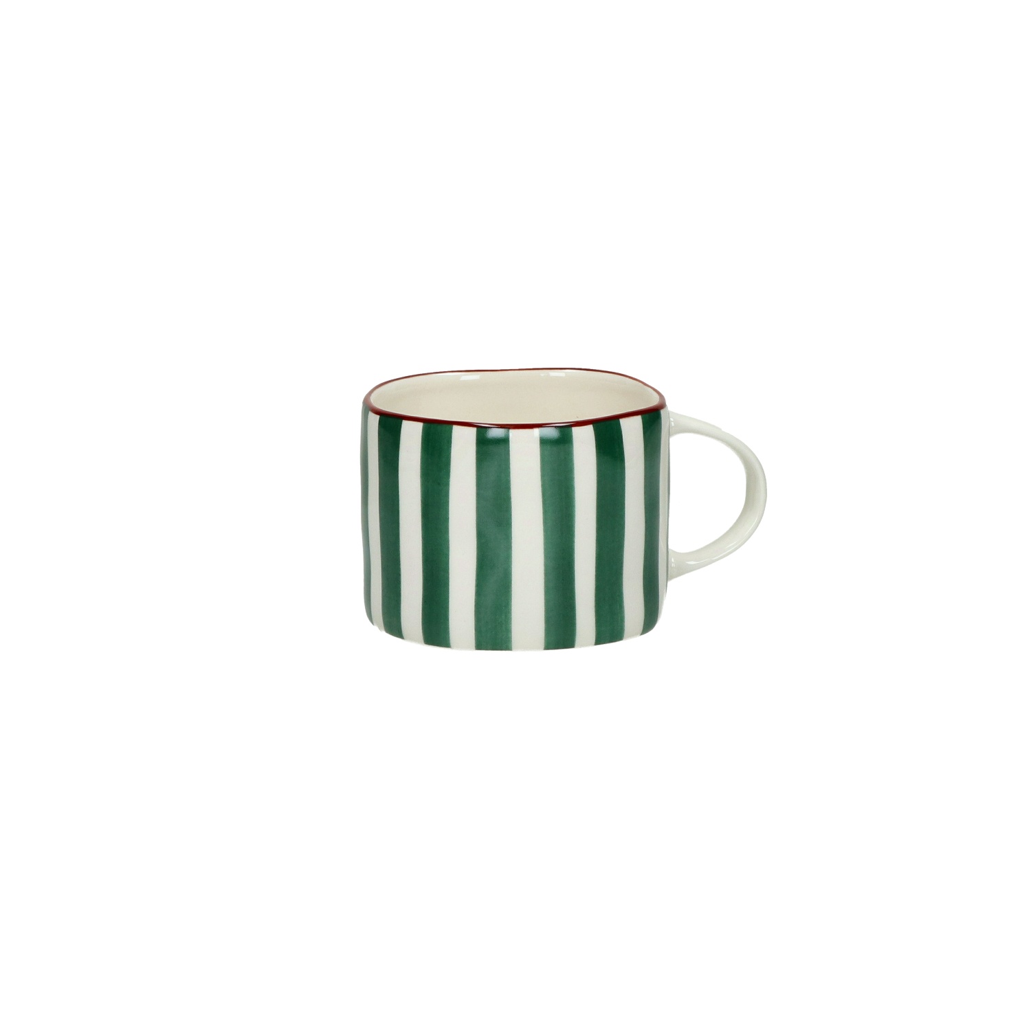 Pomax Koffietas Mykonos Groen 315ml - Porselein - 12x9x7 cm