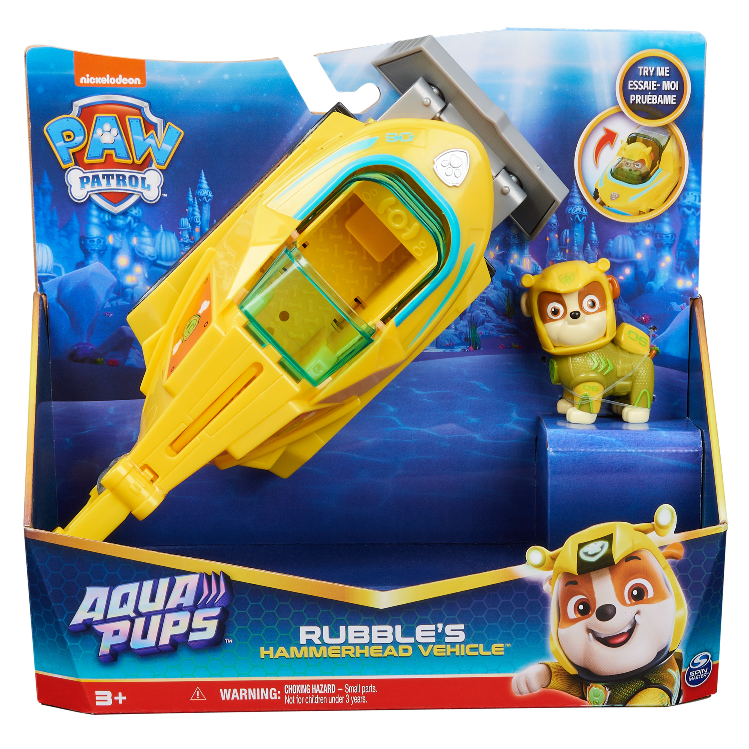 PAW Patrol Aqua Pups, Deluxe Voertuig Rubble