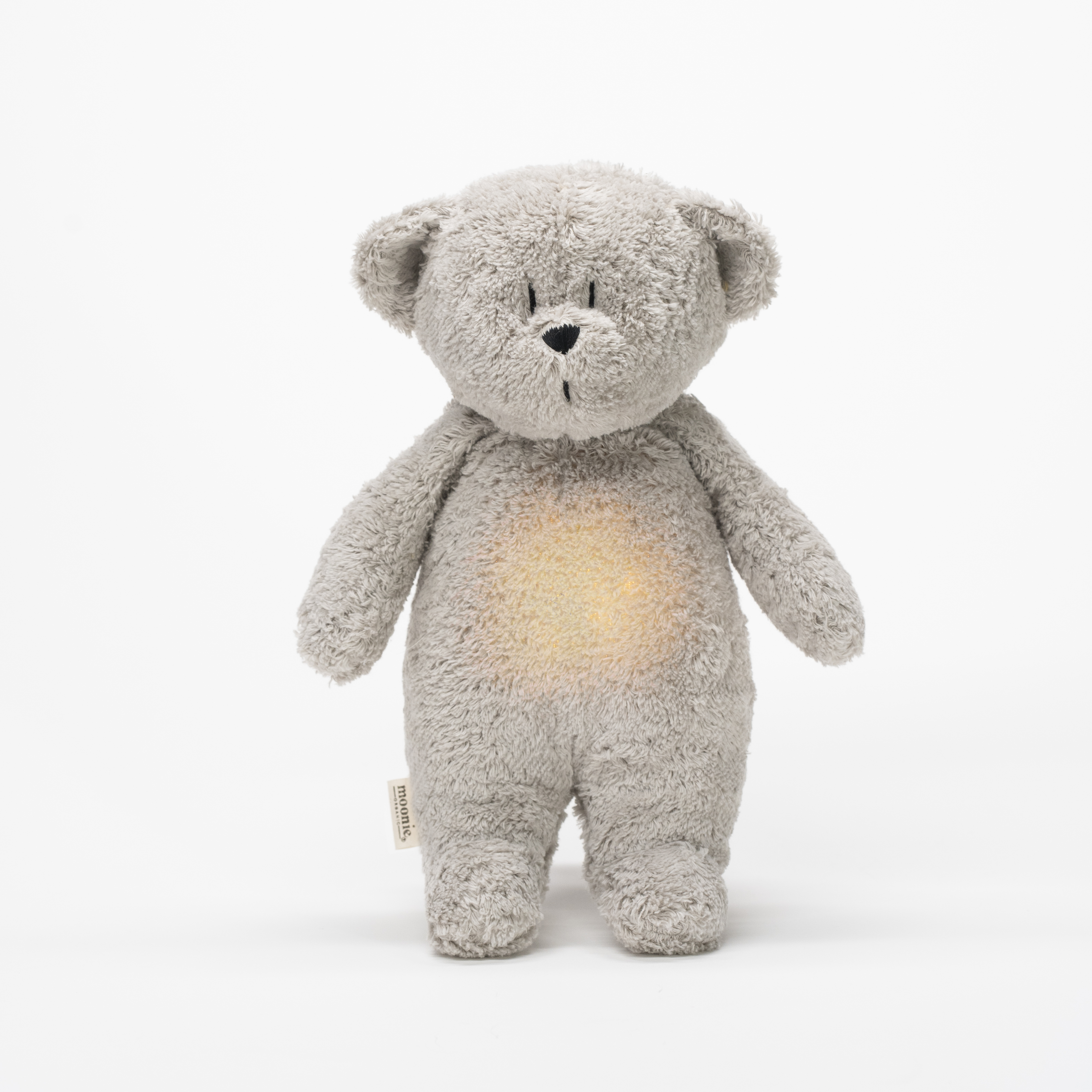 Moonie Knuffel The Humming Bear 2.0 Gray Natur 28x15x10 cm