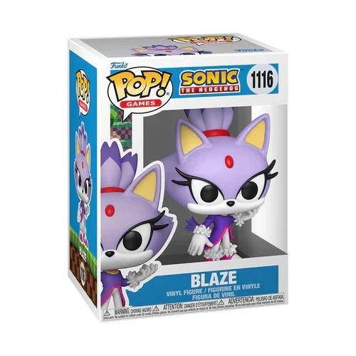 Funko Pop! Games - Sonic The Hedgehog: Blaze The Cat 1116 Funko Pop! Games - Sonic The Hedgehog: Blaze The Cat 1116