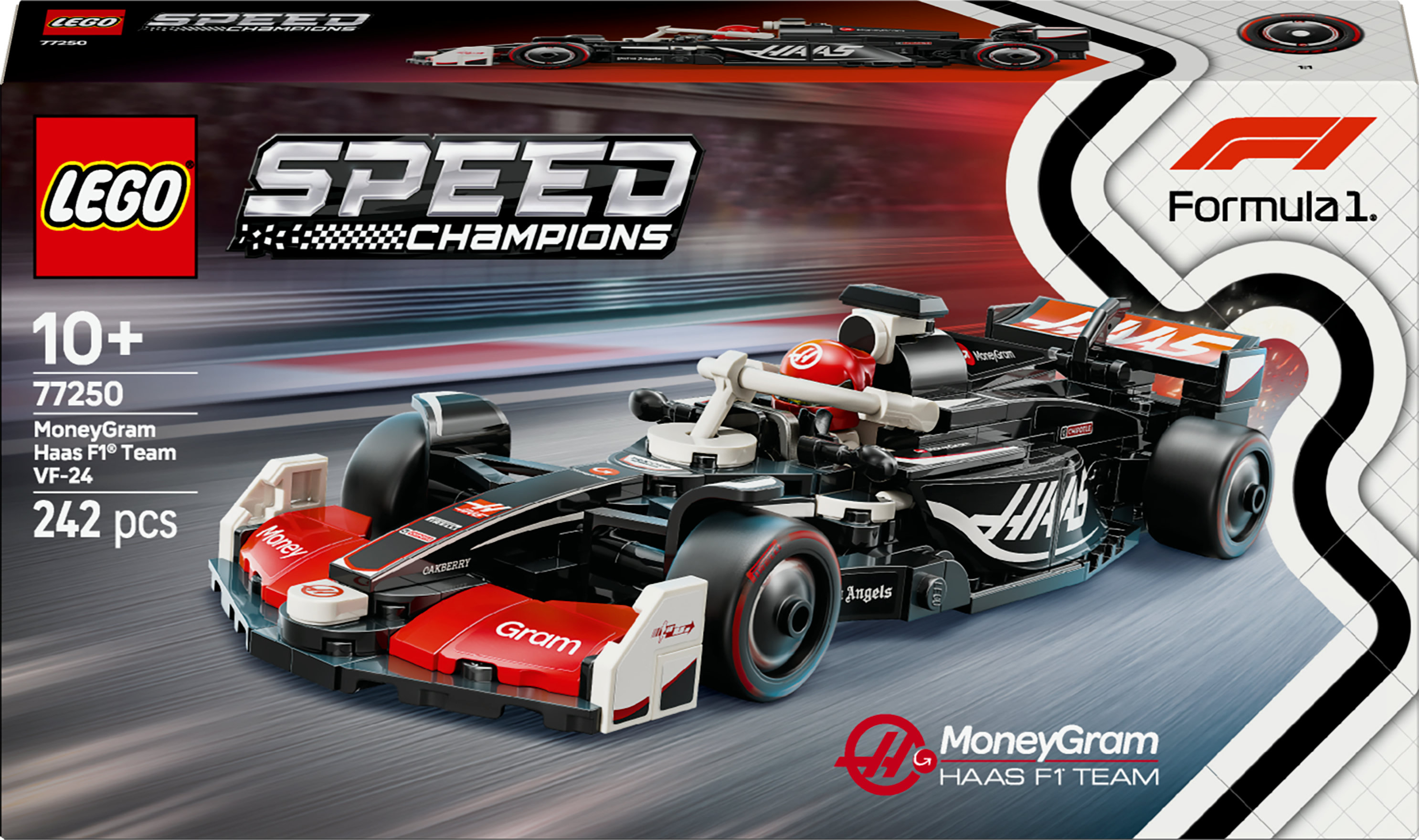 LEGO Speed Champions 77250 MoneyGram Haas F1 Team Vf-24 Racewagen