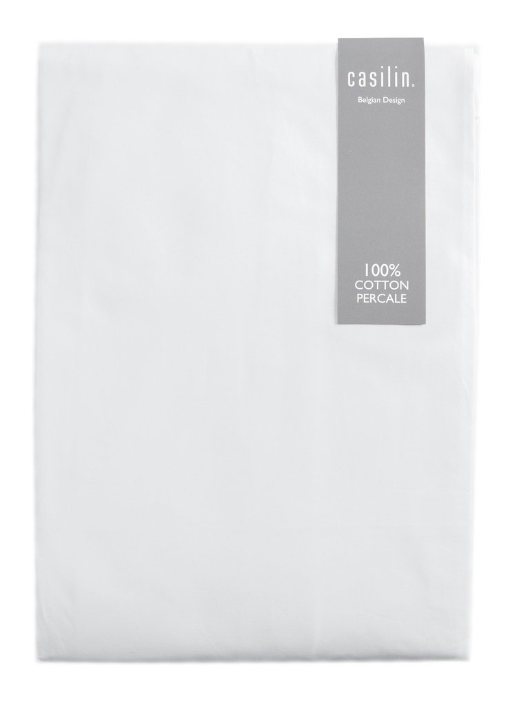 Casilin Hoeslaken Royal Percale Wit 200x200 cm Katoen