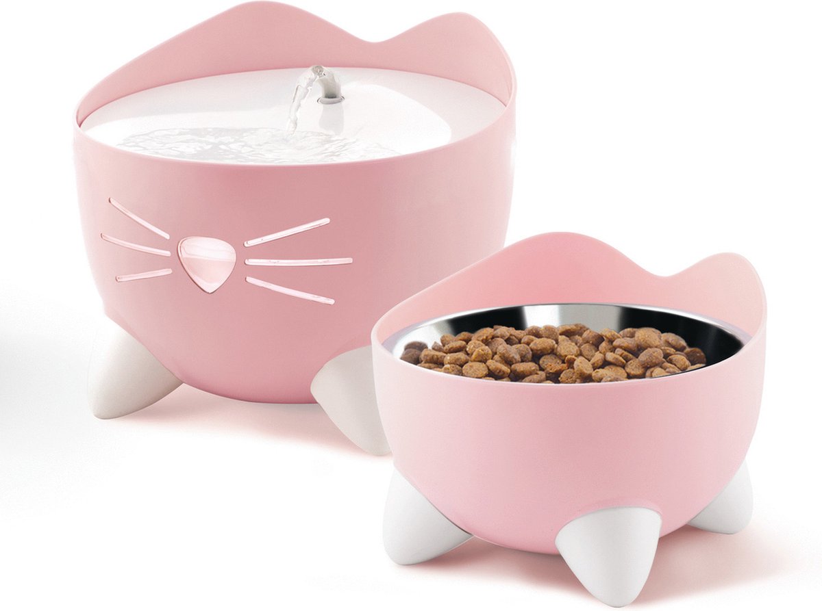 Cat IT Pixi Drinkfontein Combo Kit 2 l 200 ml 20x20x17 cm Roze
