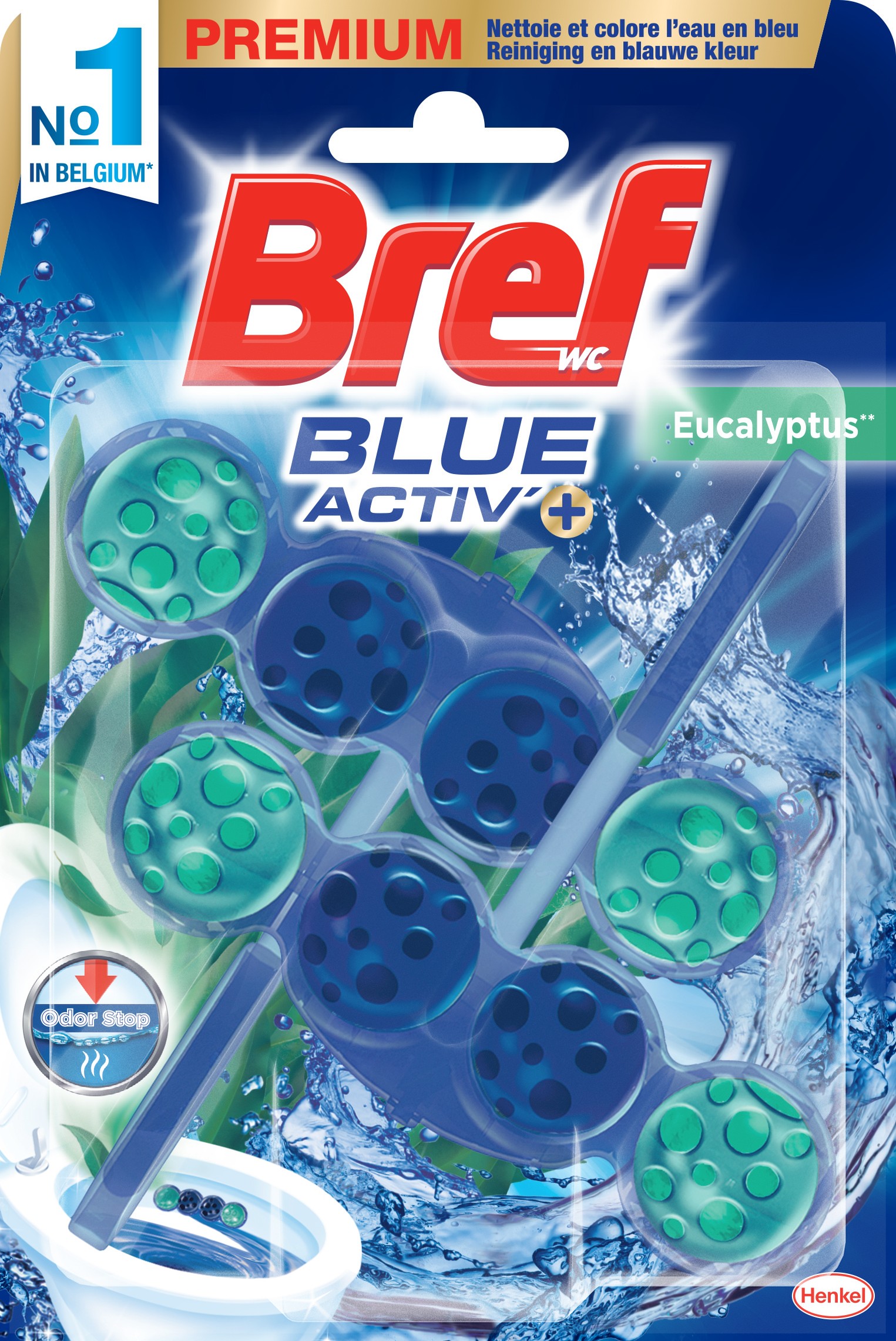 Bref WC-balls blue activ Eucalyptus 2x50 g