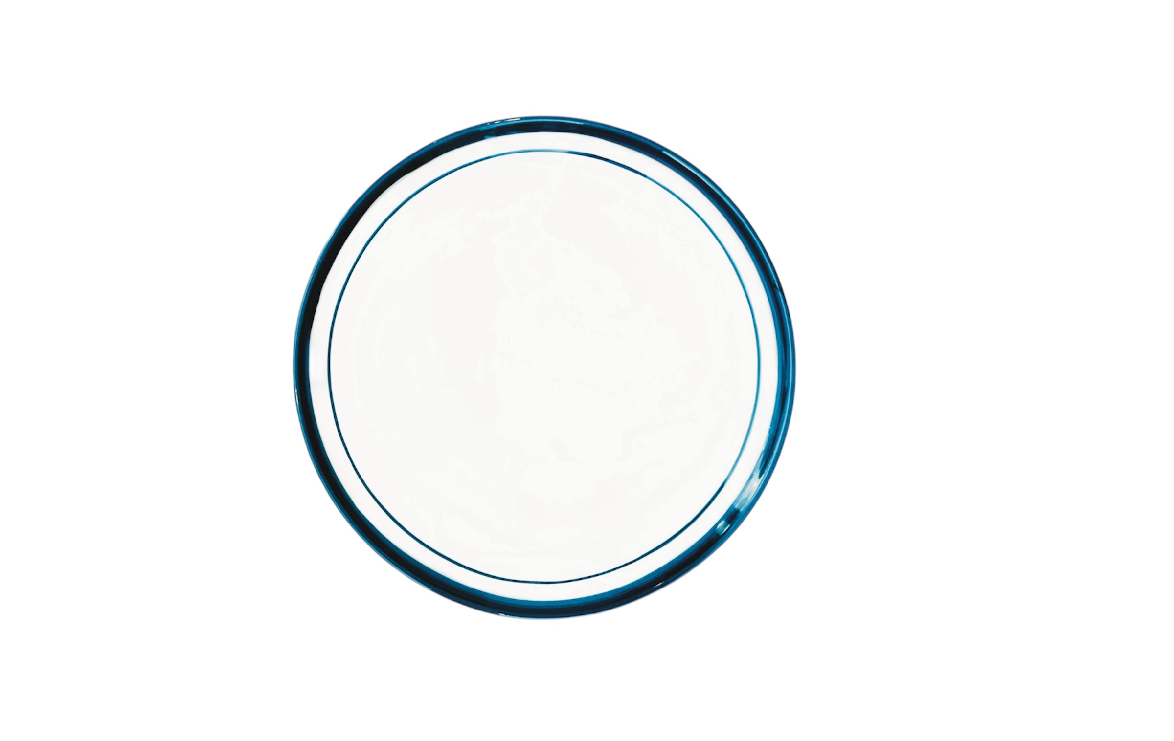 Val Pottery Bord Chef's Creation 28x3 cm - Blue - Handgemaakt Keramiek
