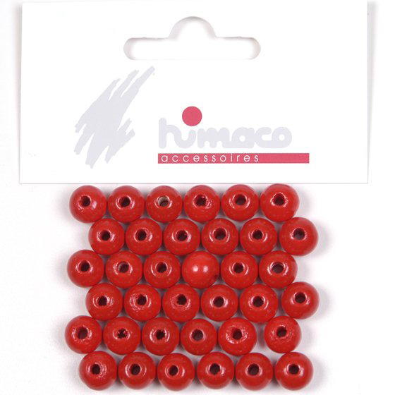 Himaco Hobby Houtparel 8mm - Rood