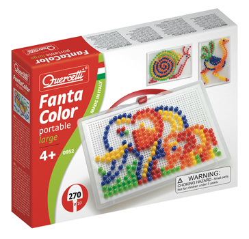Quercetti Fantacolor Insteekparels 270 Pinnen 10 mm