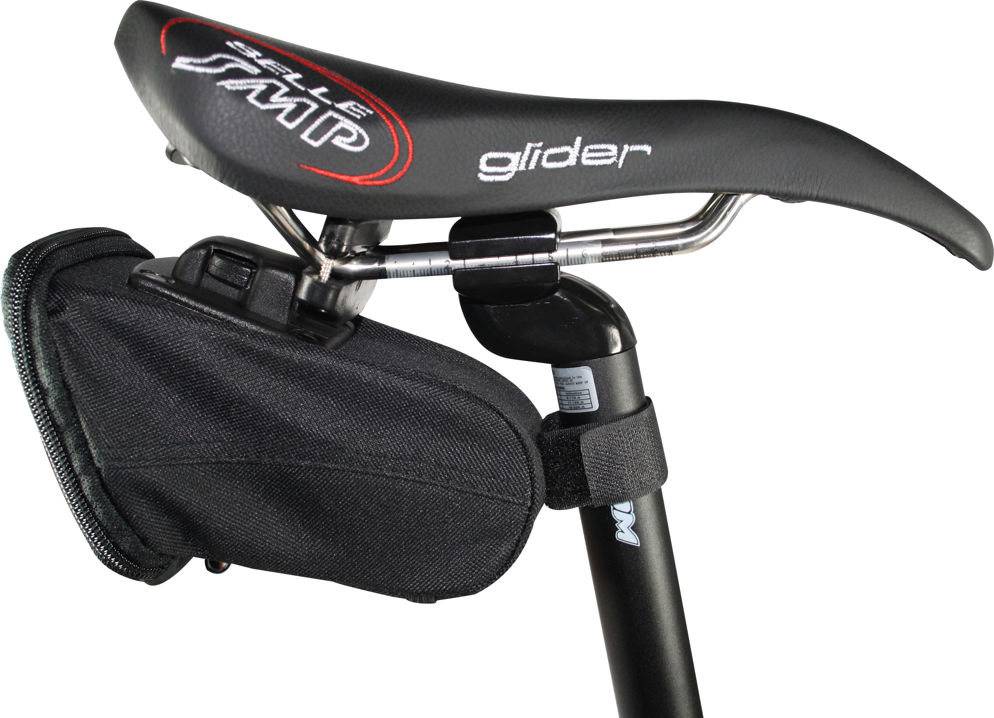 QT Cycletech Zadeltas Luxe 2 Tubes Kliksysteem