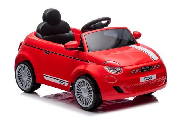 Fiat 500E met12 Volt motor, Licht en geluid, oplaadbaar met afstandsbediening