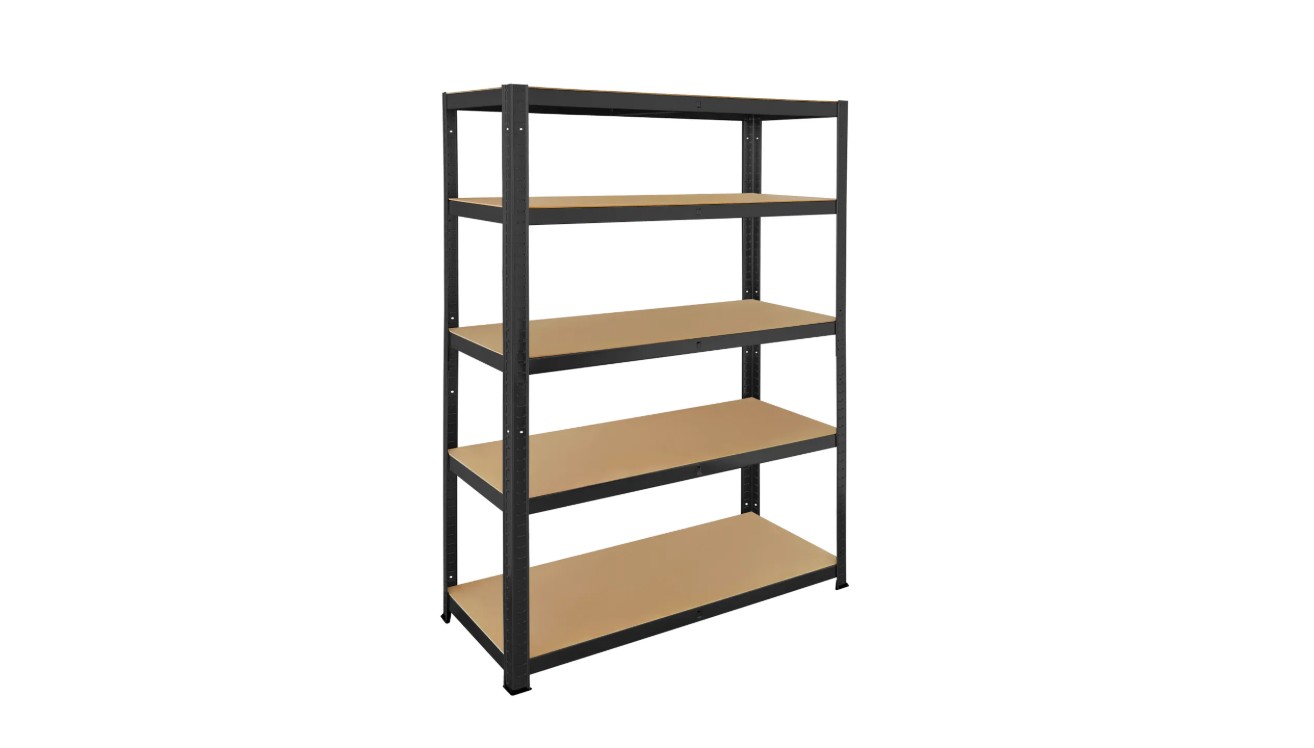 Practo Rek Heavy Duty 180x120x45 cm Zwart met 5 Legplanken - Legplank 175 kg