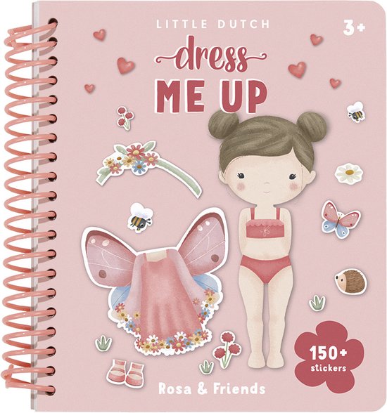 Little Dutch Aankleed- en Stickerboek Rosa & Friends +3j