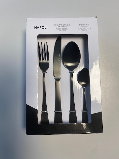 Eternum Bestekset Napoli 16-delig 18/0 - RVS - Black