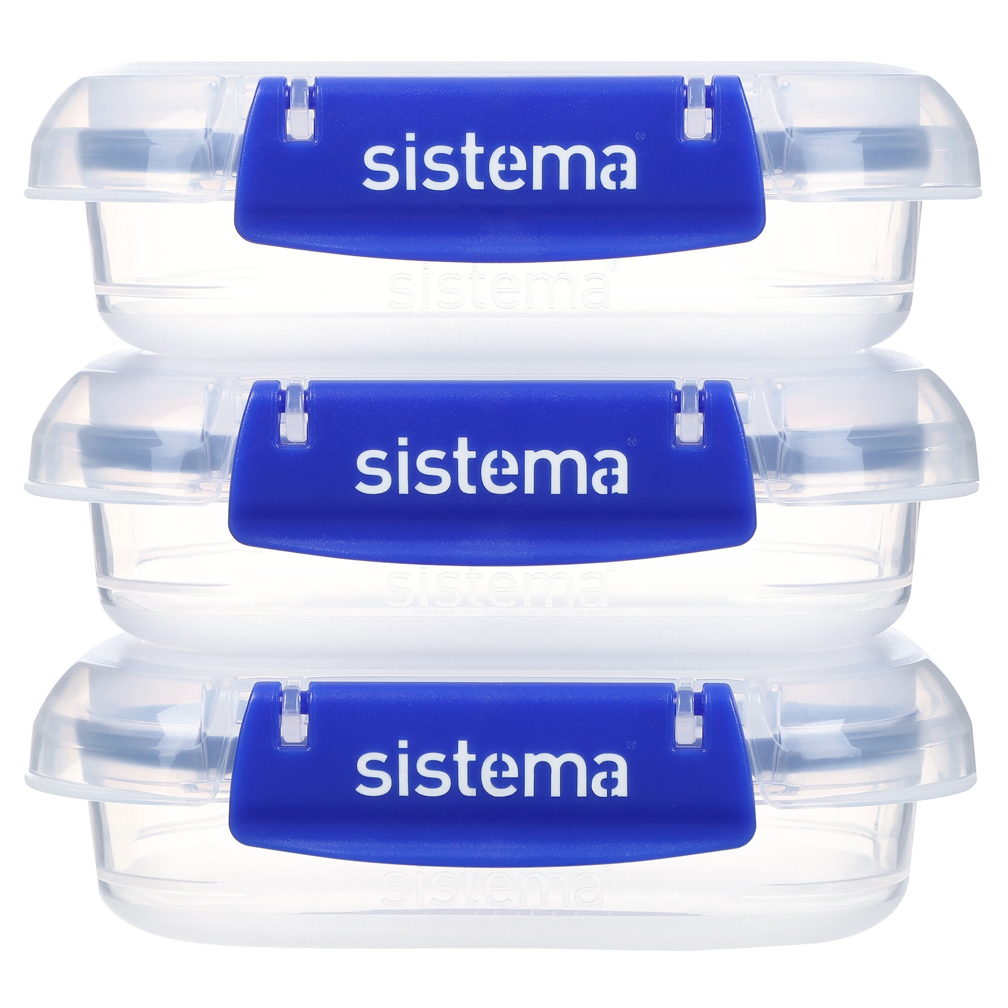 Sistema Klip It + Voorraaddoos 180ml set 3 stuks - met Clips - 12.7x9x4 cm