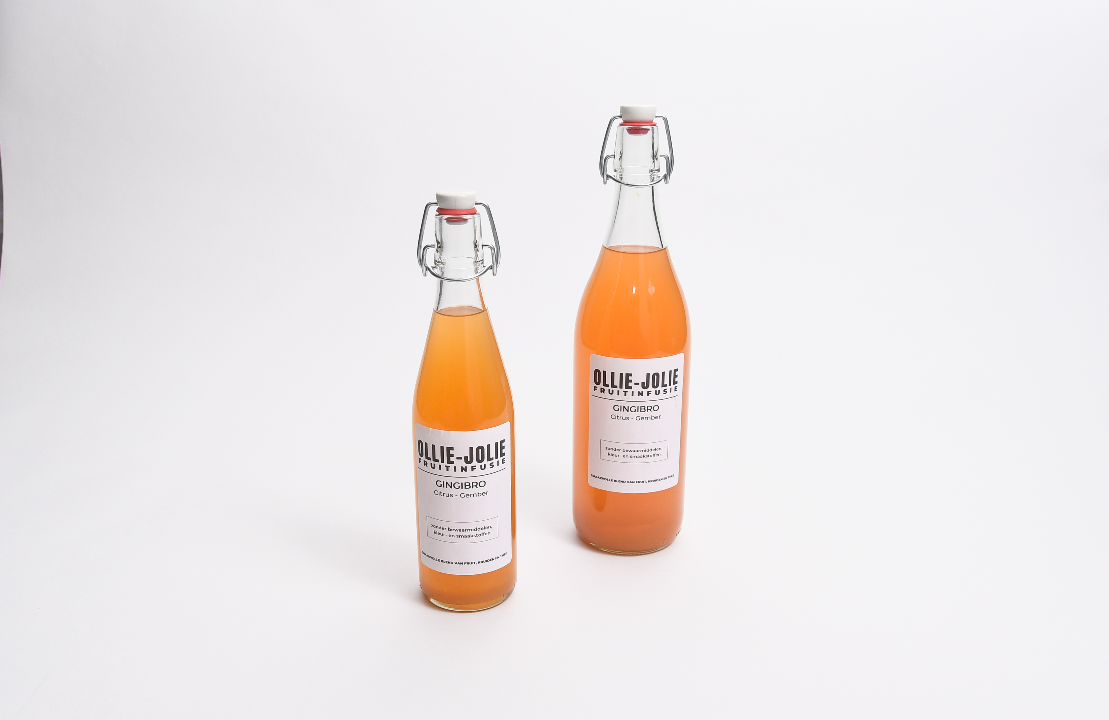 Ollie-Jolie Fruitinfusie Beugelfles 0.5 l - Gingibro - Citrus & Gember