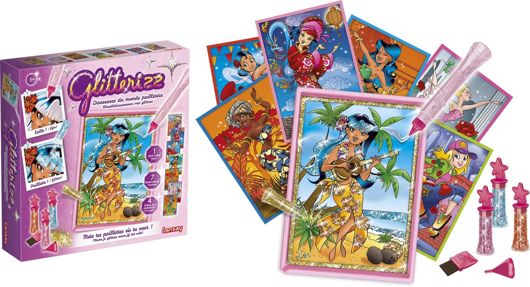 Glitterizz, Werelddanseressen met glitters - knutselset