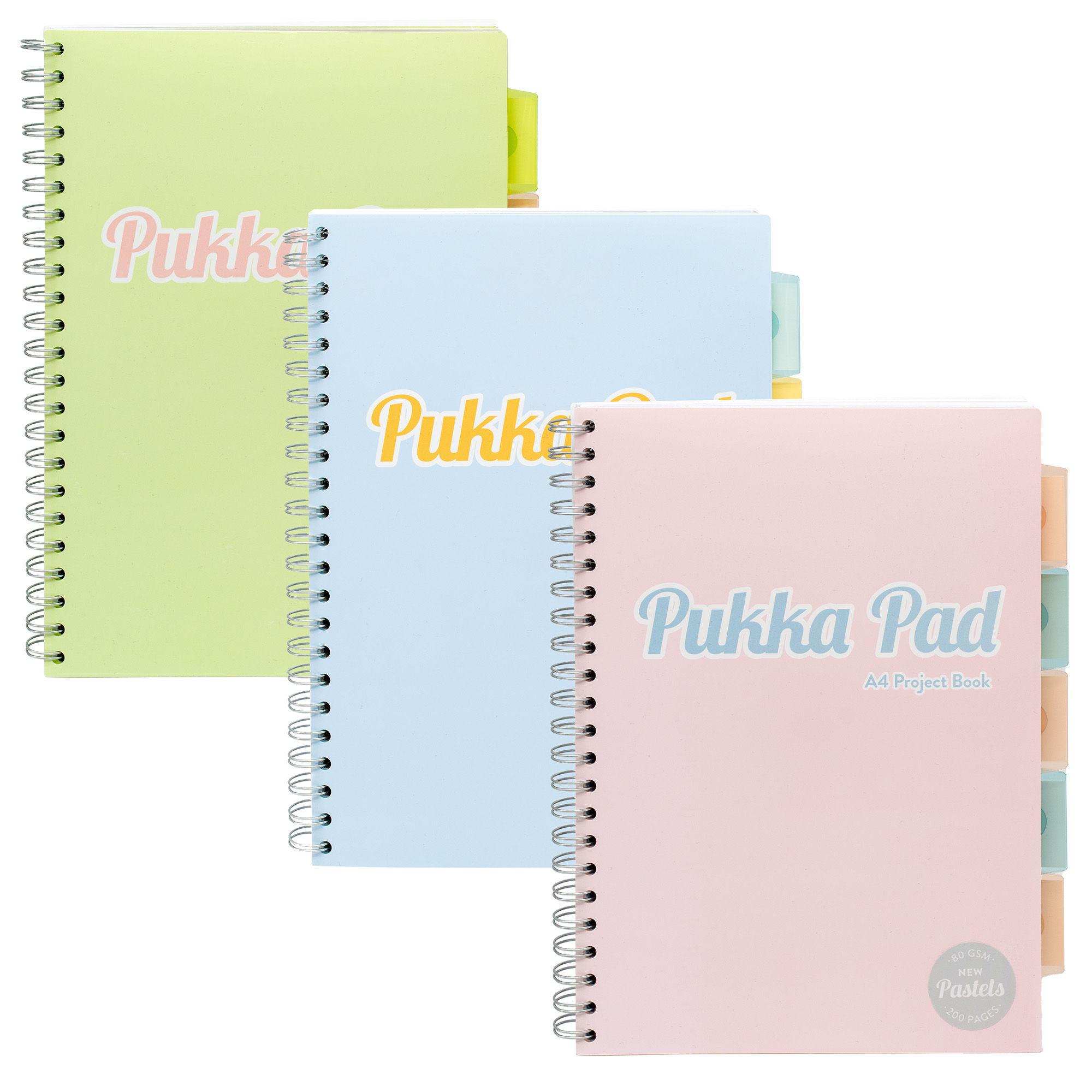 Pukka Pad Notebook A4 Gelijnd Spiraal assorti - prijs per stuk