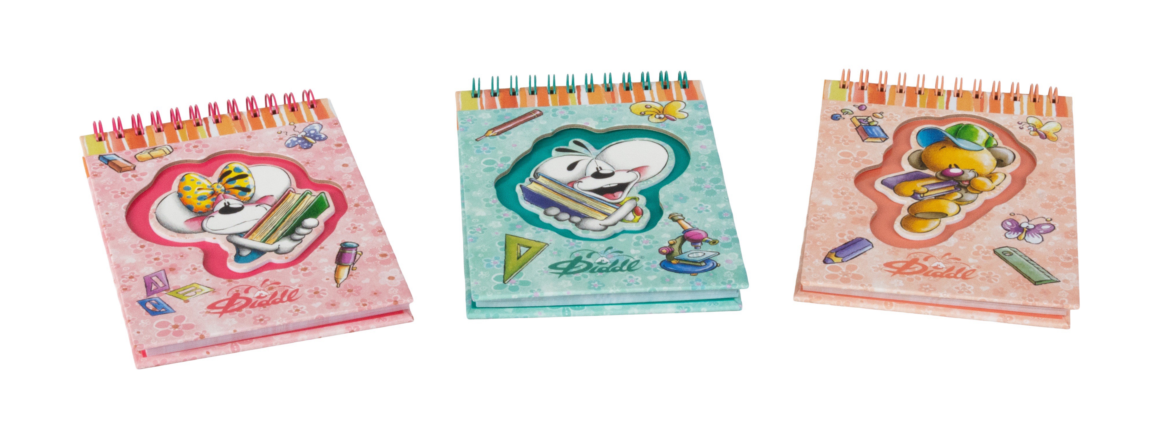Diddl Notebook A6 Spiraal assorti - prijs per stuk