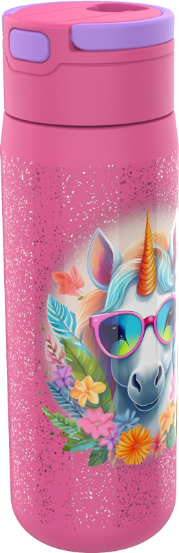 Lunch Buddies Drinkfles RVS 600ml Unicorn