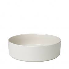 Blomus Bowl Pilar Moonbeam 27x8 cm - Aardewerk