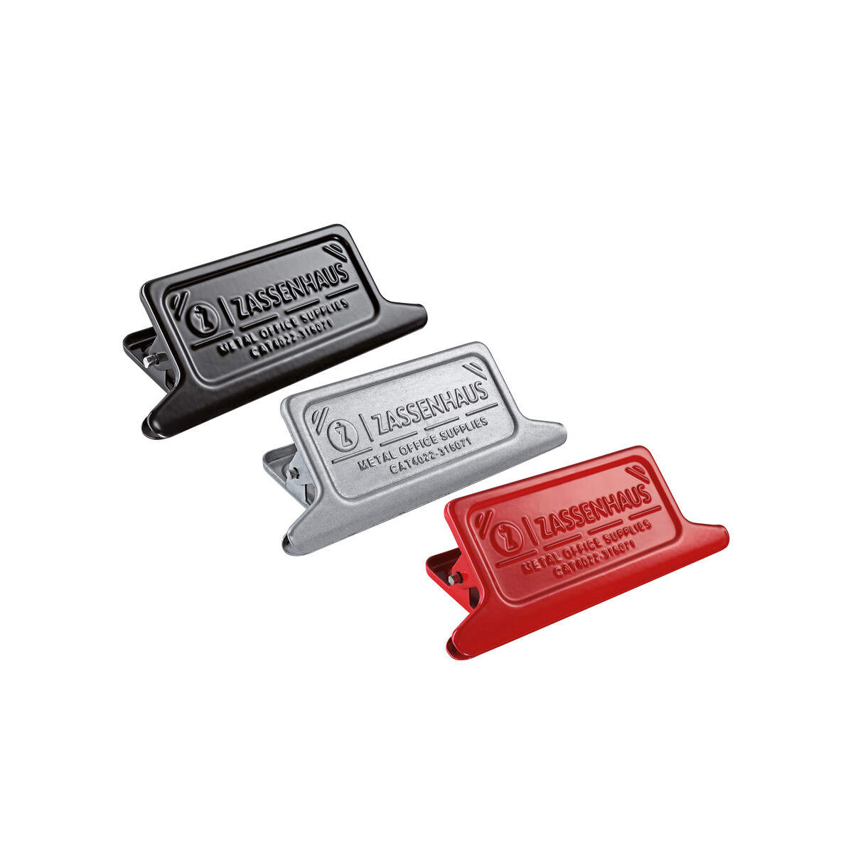Zassenhaus Clip/Klem Retro 11.5x4.5x3 cm - Metaal - assorti - prijs per stuk