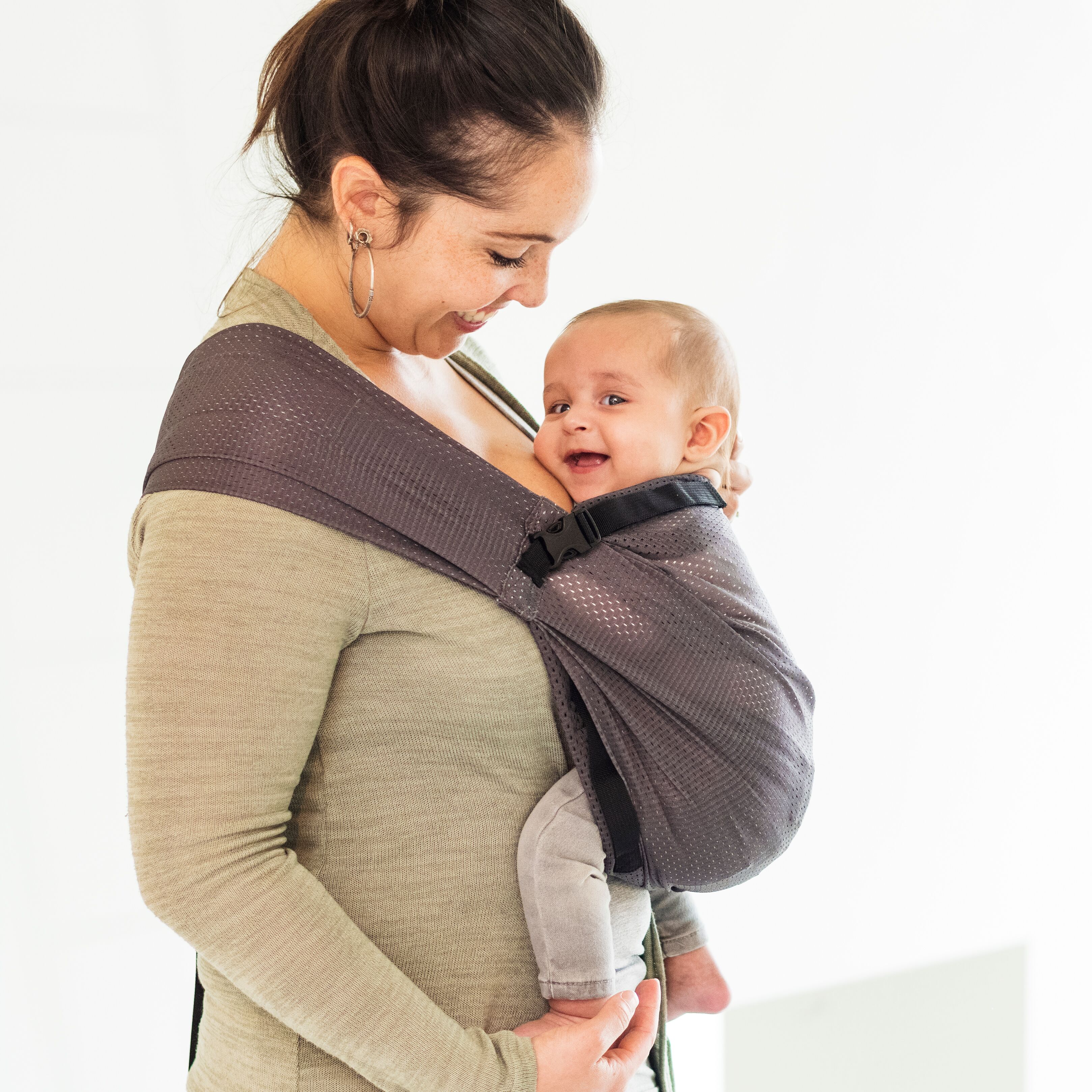 Mini Monkey Draagdoek Mini Sling Grijs