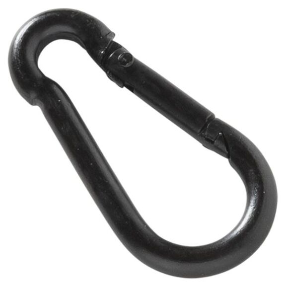MACK 1 Karabijnhaak met Veer 6 x 60 mm Zwart