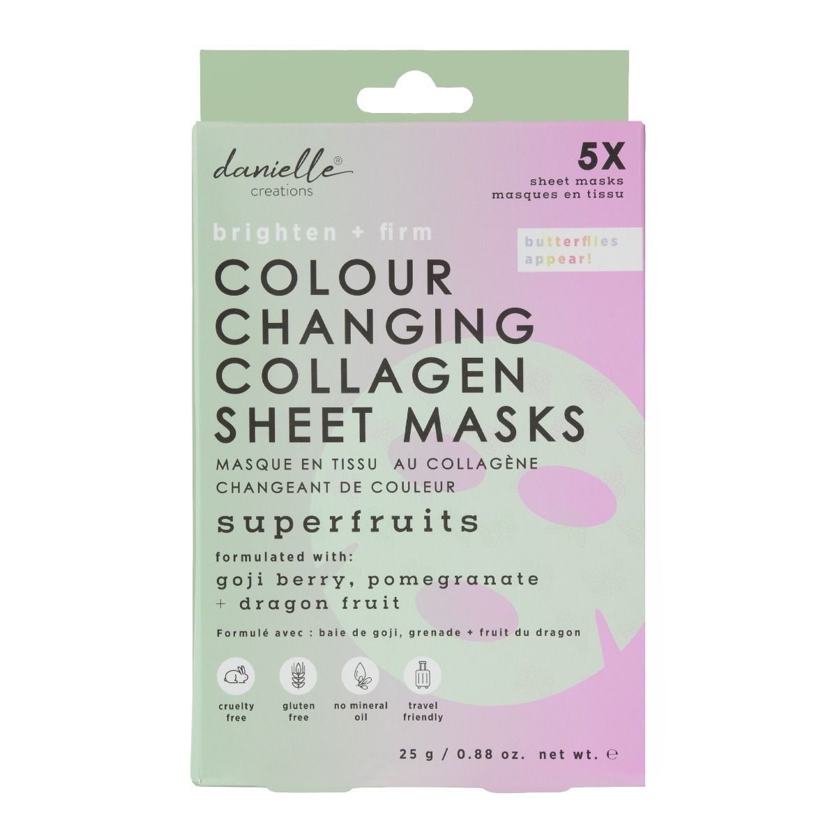 Danielle Creations Gezichtsmasker Color Changing Sheet Mask 5 stuks