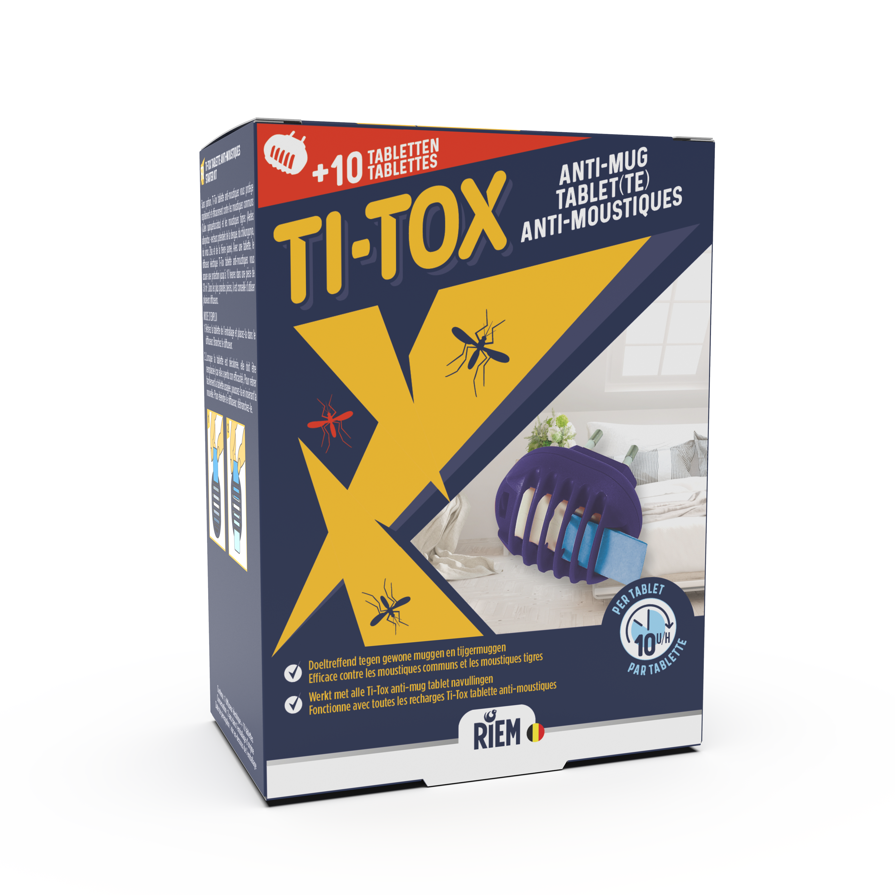 Riem Anti-mug Ti-Tox Starter Kit - 10 Tabletten