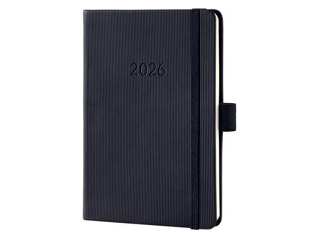 Sigel Agenda 2026 Conceptum A6 1week/2pag Black Elastiek