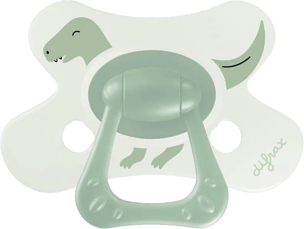 Difrax Fopspeen Natural +18 maand Nature Little Green Dino