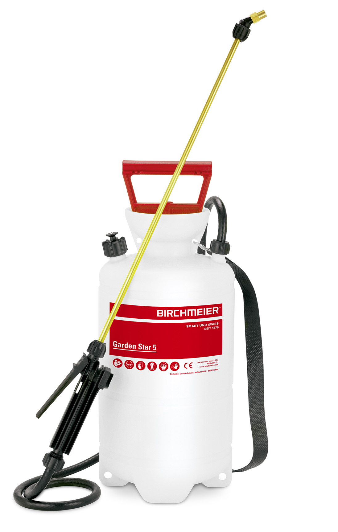 Birchmeier Druksproeier 5L "Garden Star" inclusief messing Spuitlans