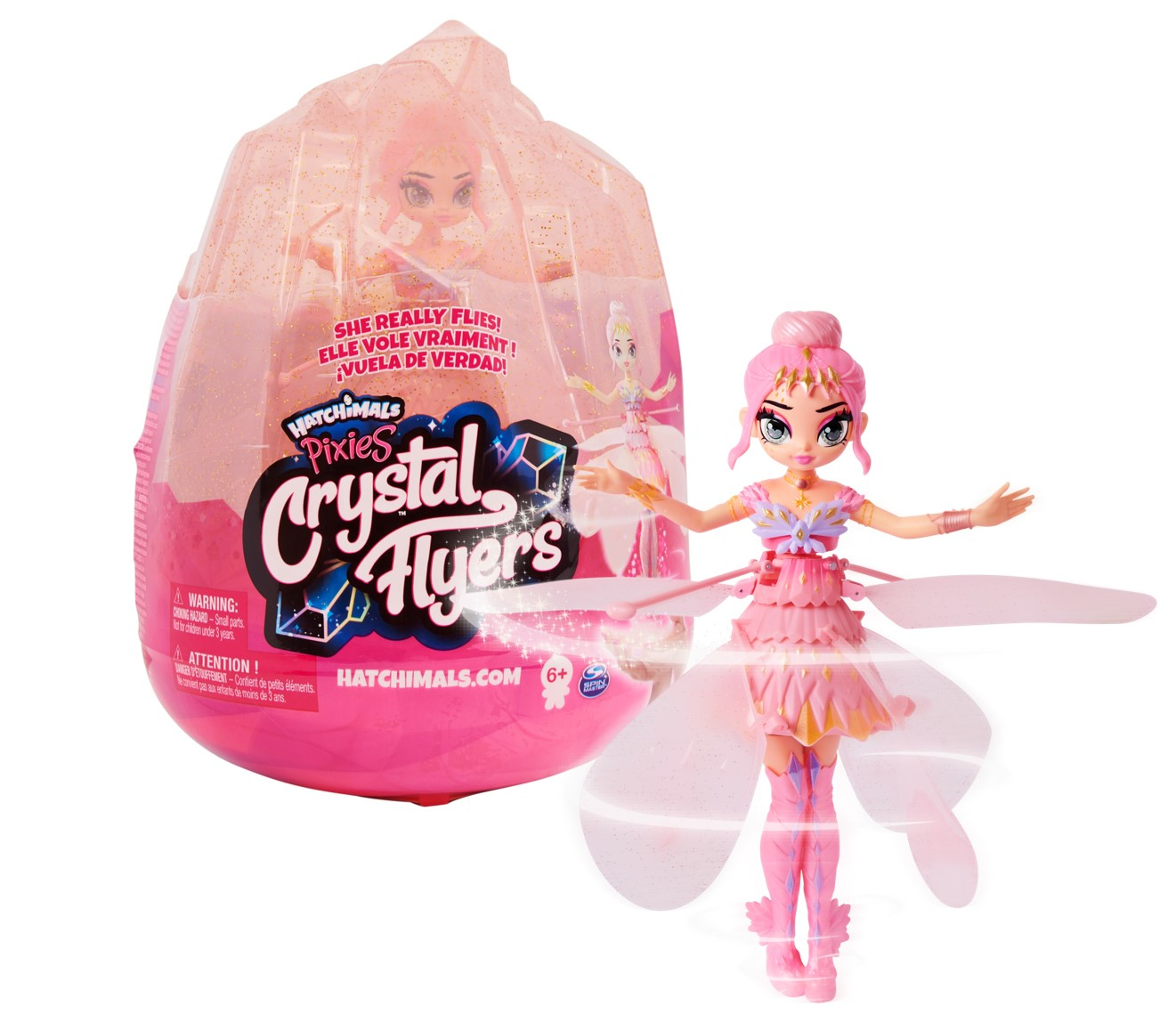 Hatchimals Pixies Crystal Flyers Krystalina Roze