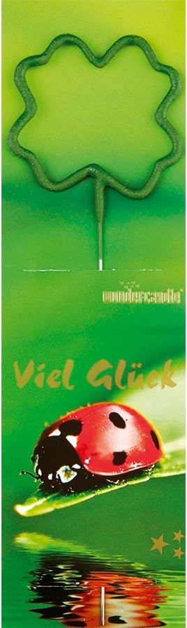 Wondercandle Classic Klavertje Groen