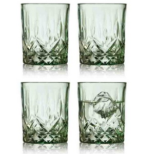 Lyngby Whiskyglas Sorrento Green set 4 stuks - 32cl - 8.3x10 cm