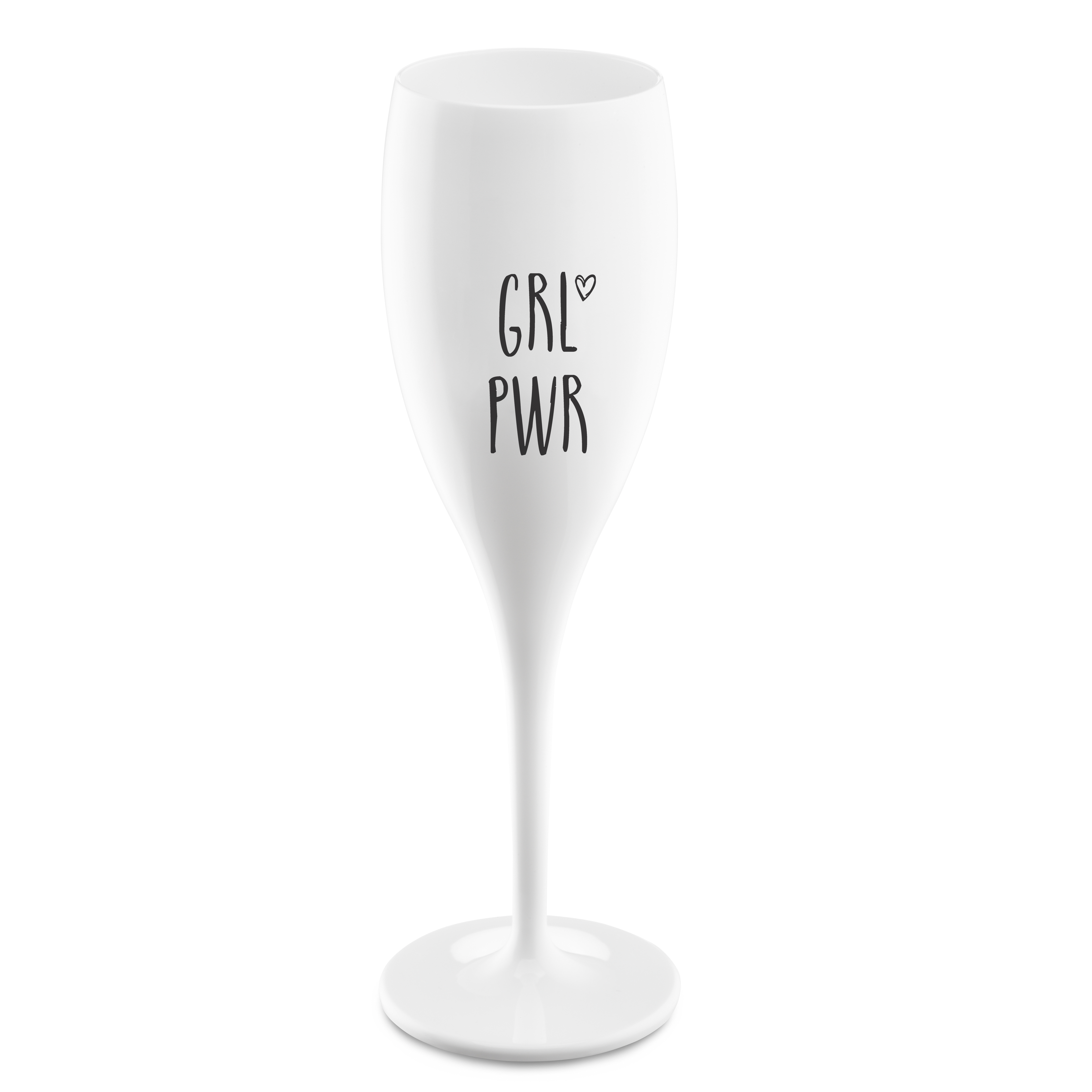Koziol Cheers No1 Champagne Glas 100 ml Cotton White - Girl Power