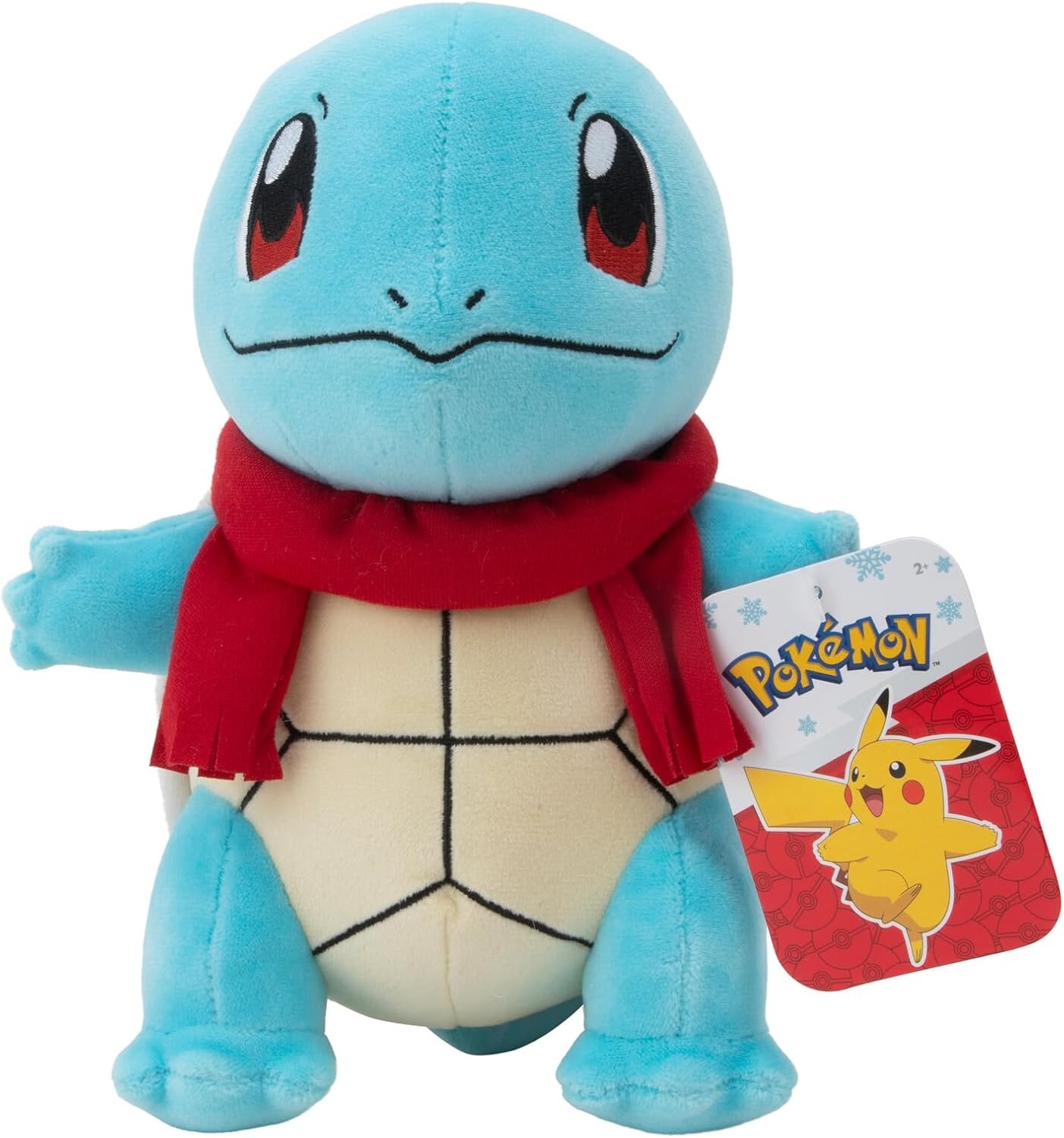 Pokemon Squirtle met rode sjaal knuffel 20 cm