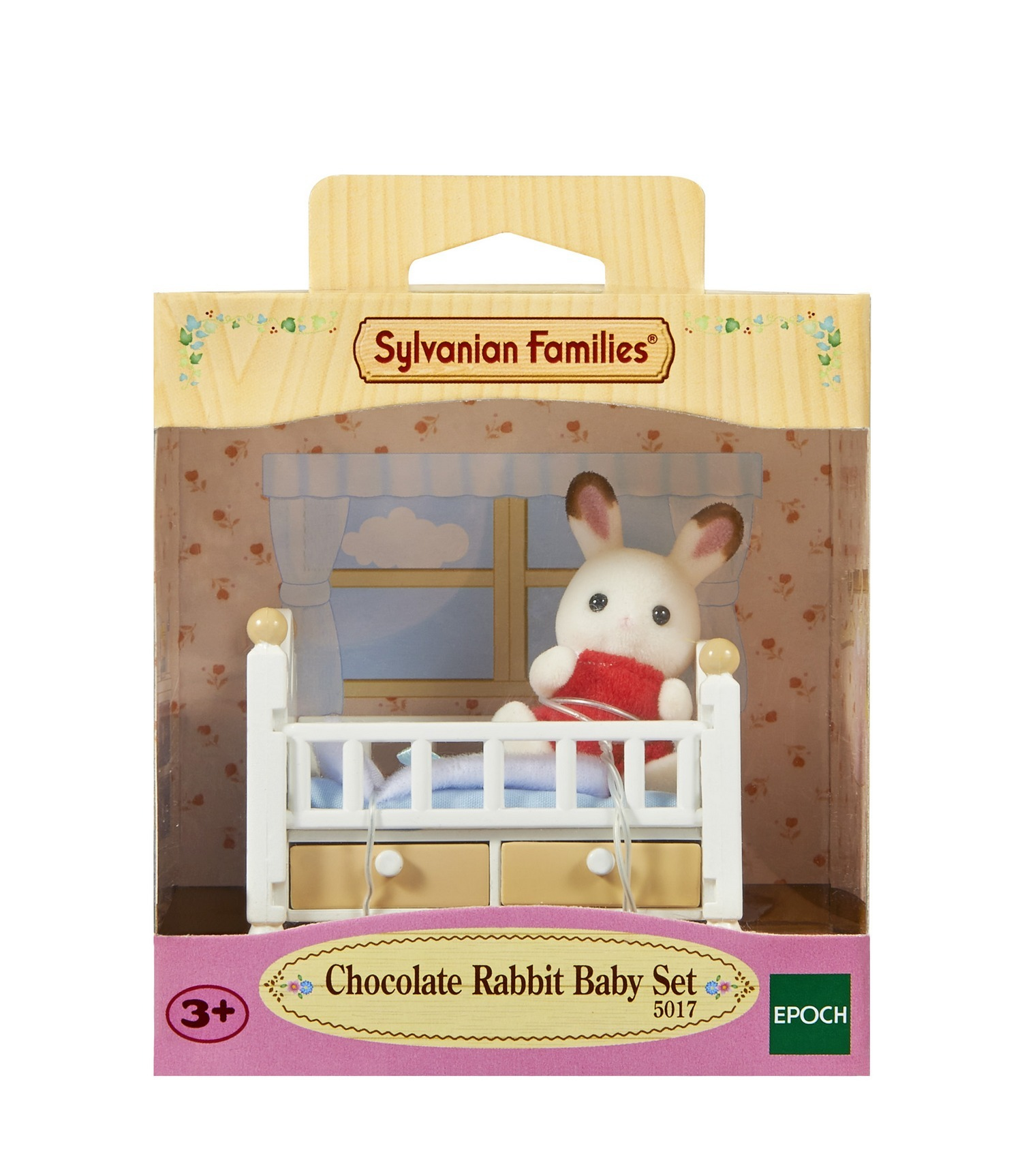 Sylvanian Families 5017 Set Baby Chocoladekonijn met Babybedje