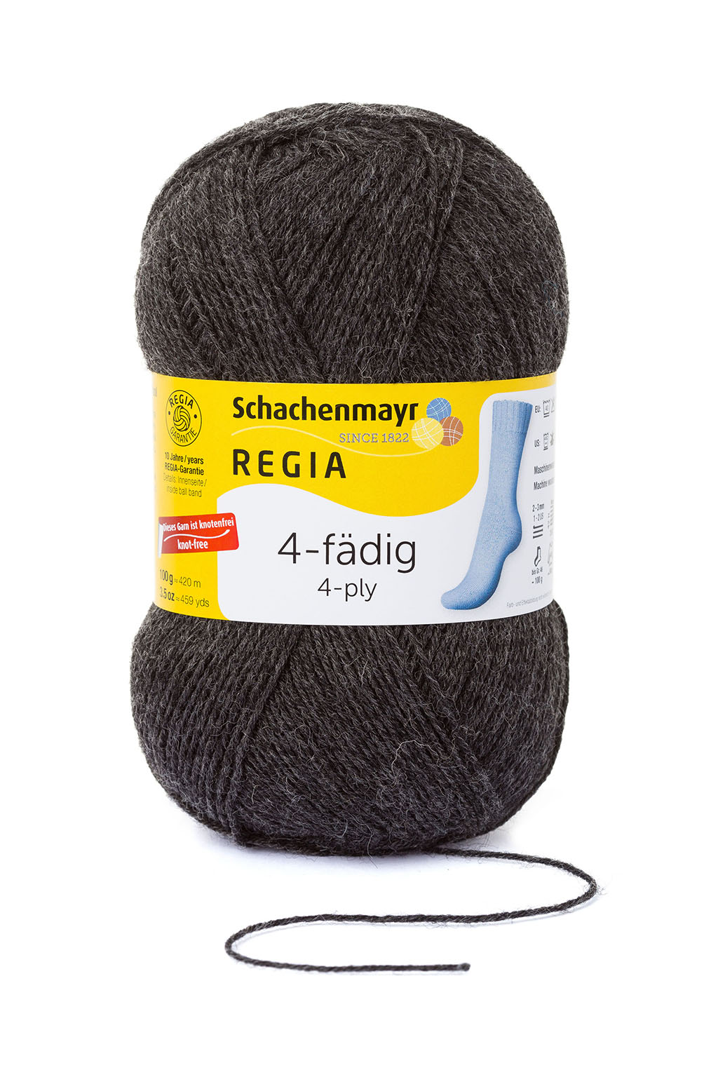 Schachenmayr Breigaren Uni 4-Ply 100g Antraciet Gevlekt