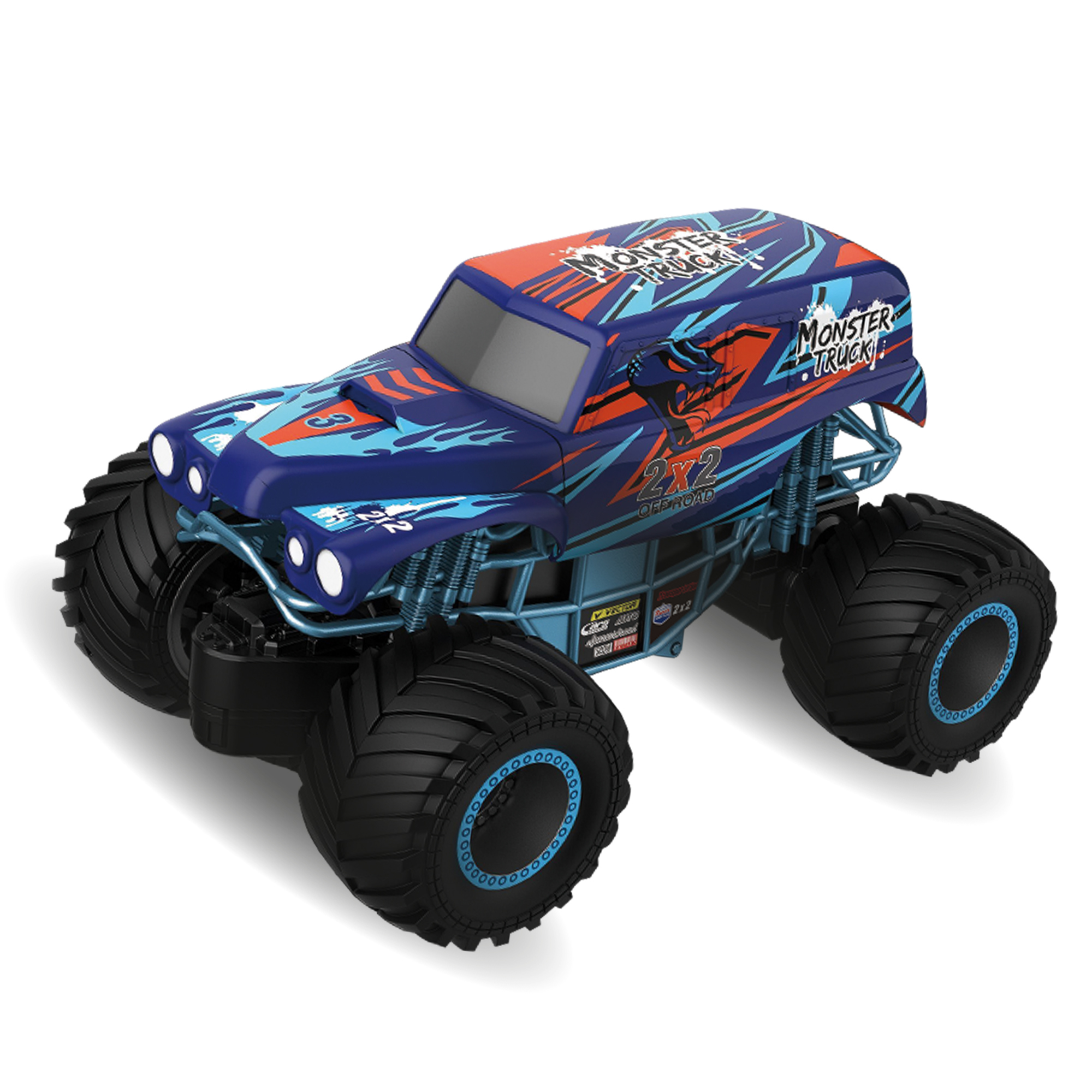Gear2Play RC Monstertruck Monster Ghost 1:20 schaal, Blauw