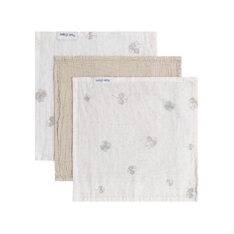 Baby's Only Monddoekje Tender Linnen-Clover 30x30 cm - 3 stuks
