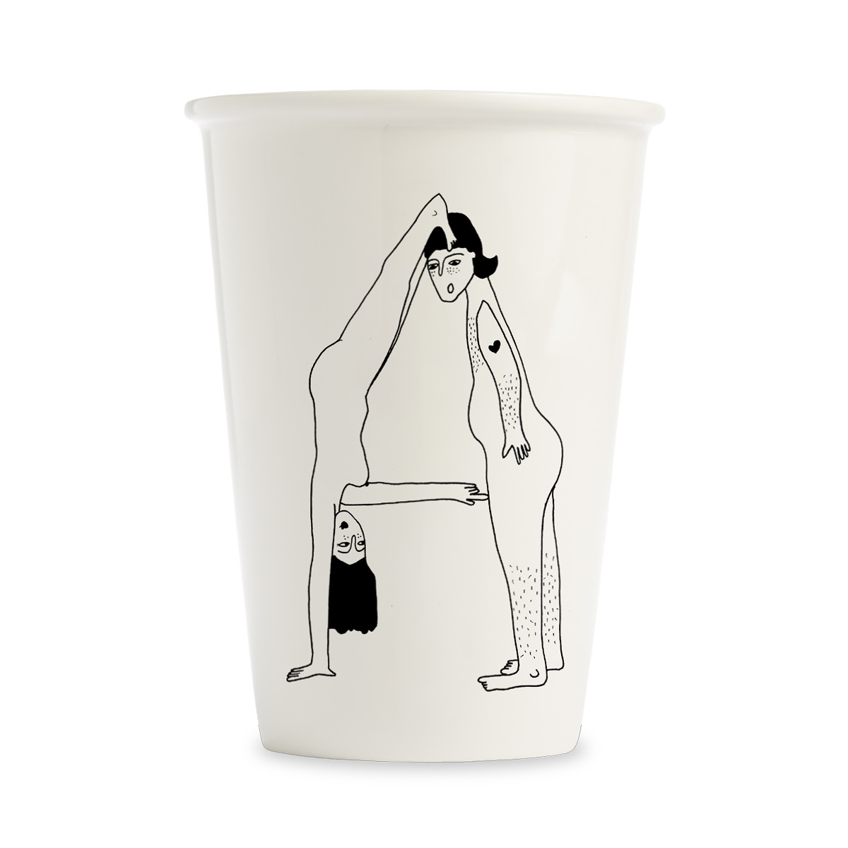Helen B Beker XL A Nude 320ml - Porselein - 9x12 cm