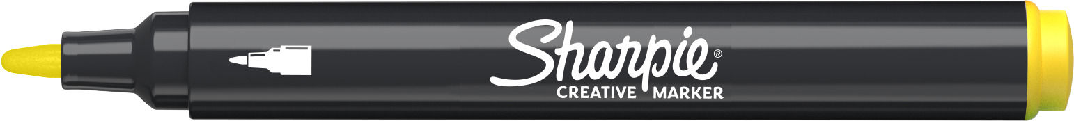 Sharpie Permanent Marker Creative Acrylic Ronde Punt Geel