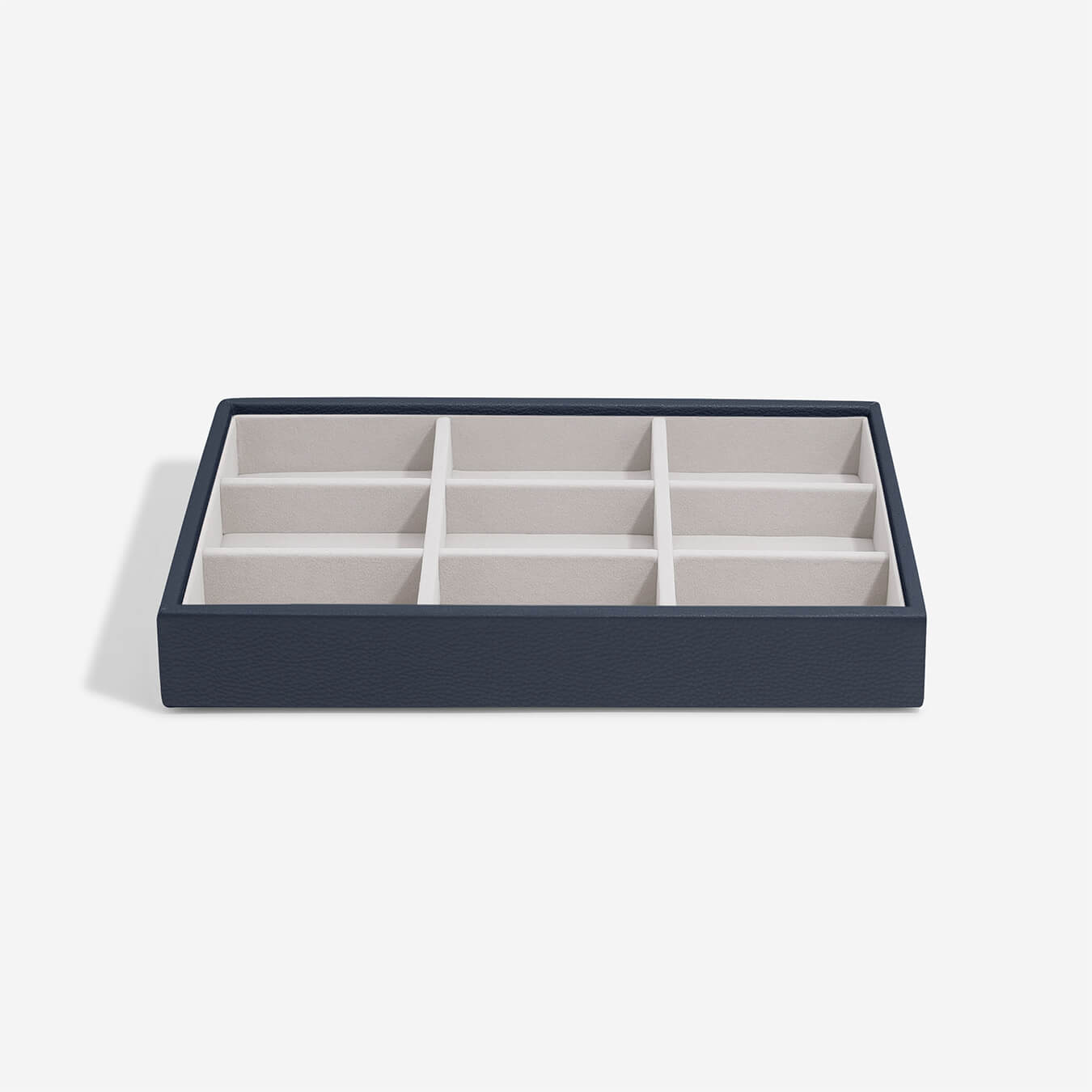 Stackers Juwelendoos Classic 9 Section Pebble Navy 18x25x3.7 cm