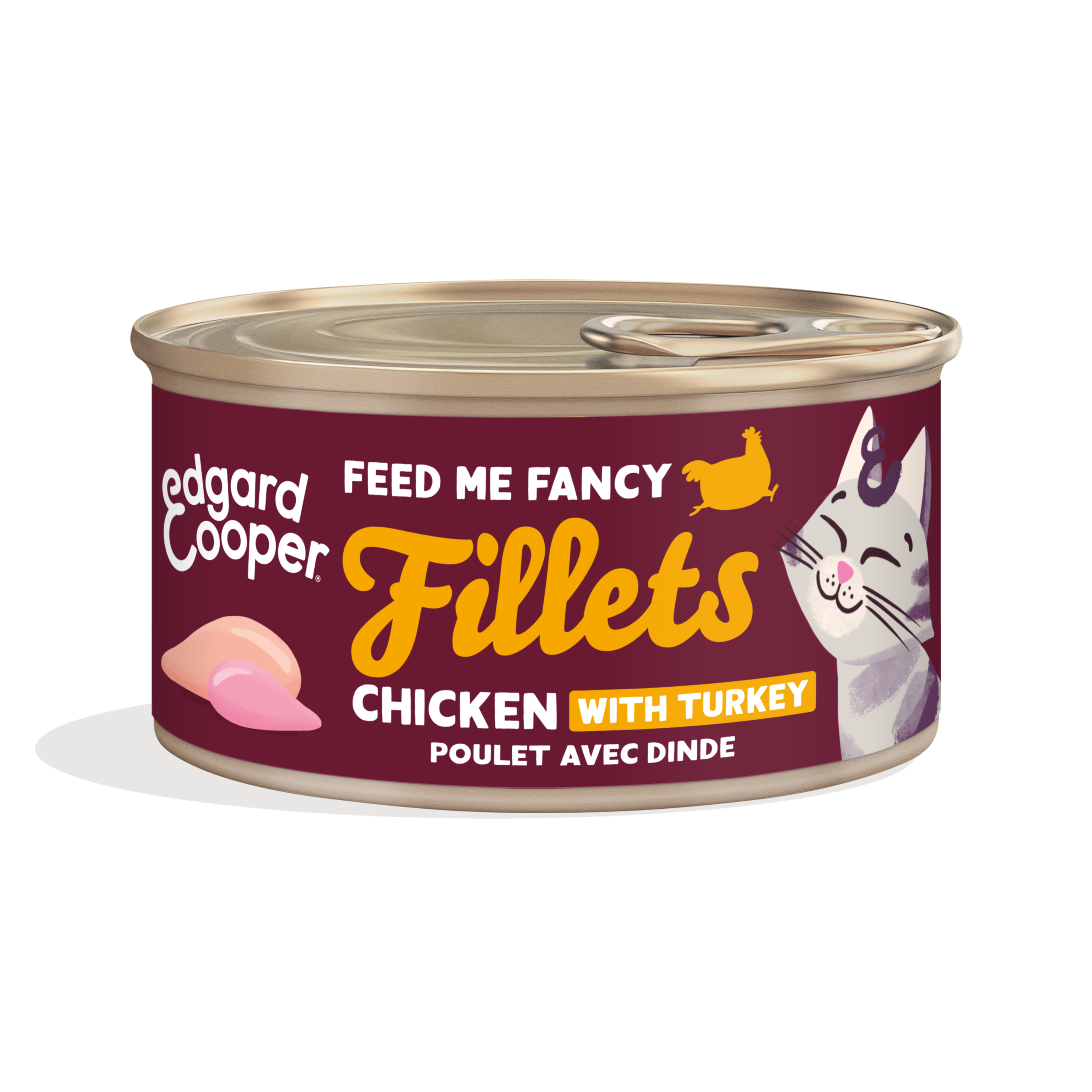 Edgard & Cooper Kattenvoeding Fillets 70 g met Kip en Kalkoen
