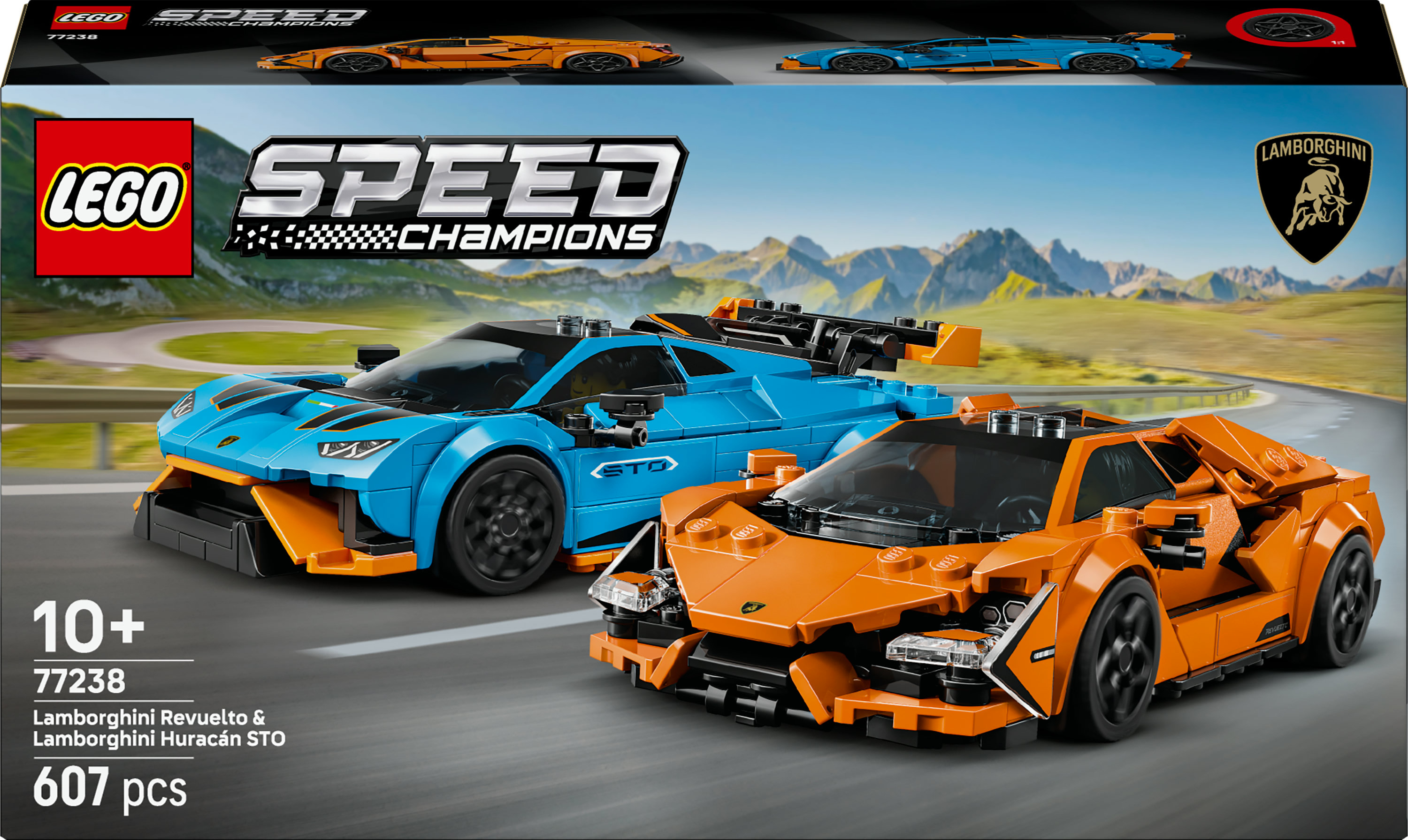 Lego Speed Champions 77238 Lamborghini Revuelto en Huracan STO