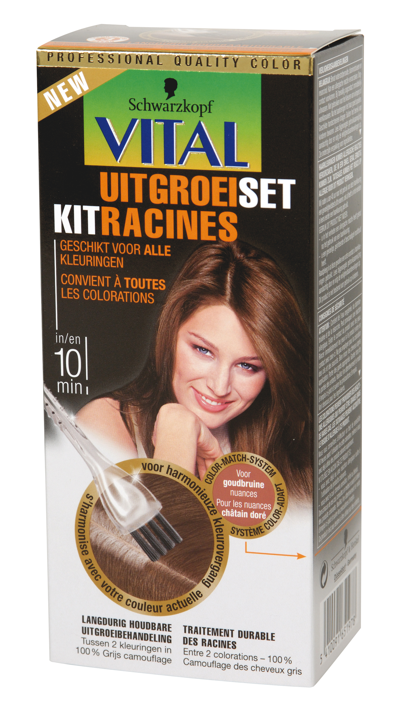 Schwarzkopf Vital Uitgroeiset Goudbruin - 22ml