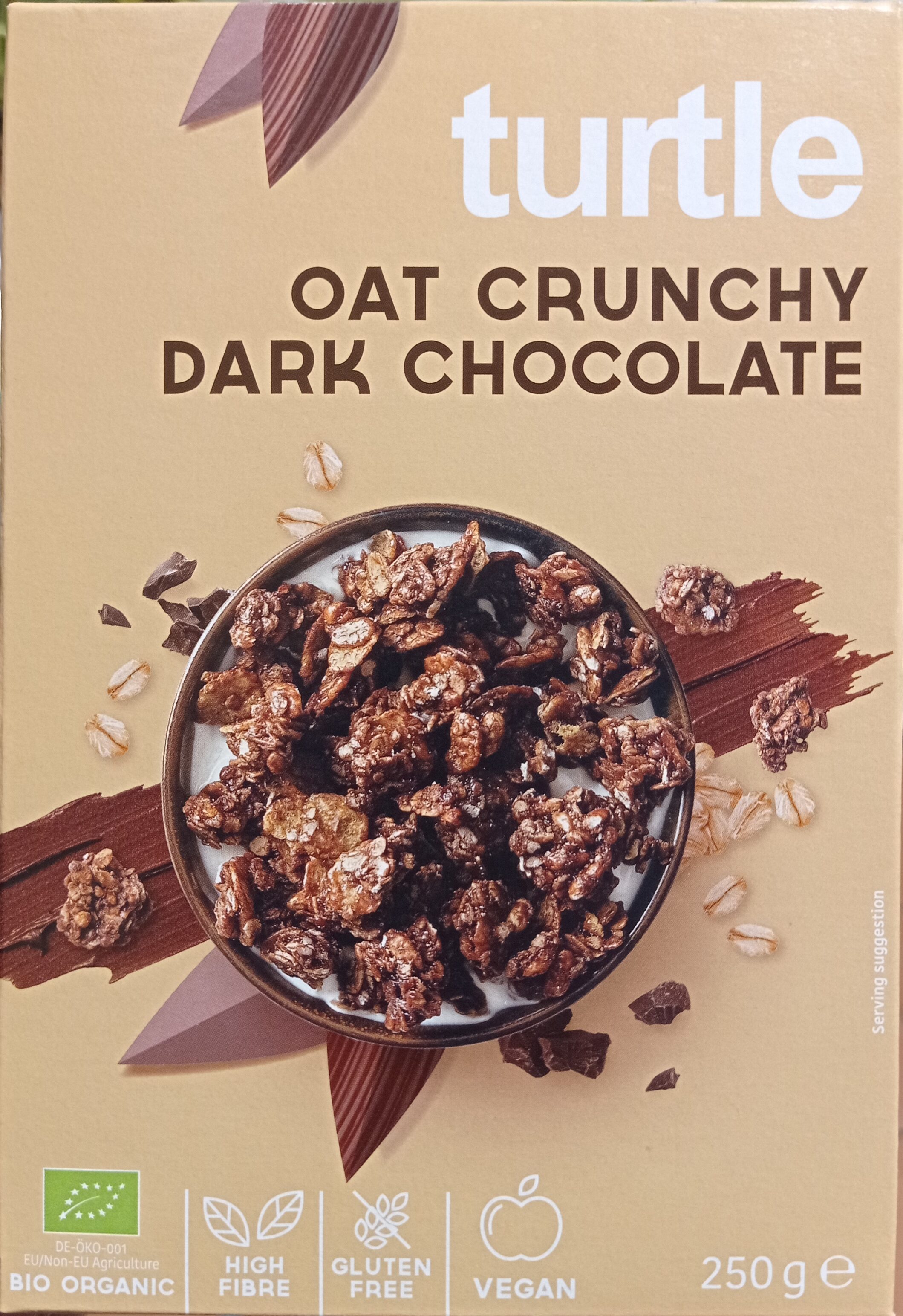 Turtle Cereals Haver Chocolade Crunchy 250g - Bio
